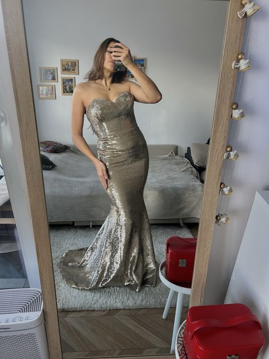 Suknia wieczorowa „syrenka” LaMania xs