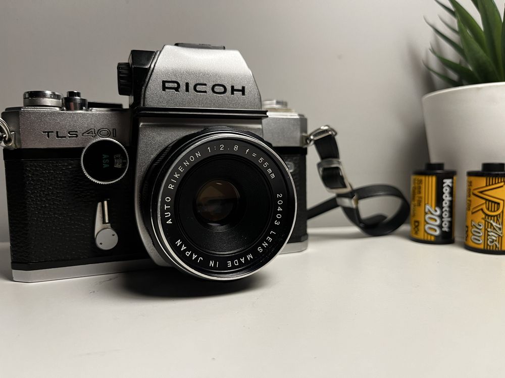 Ricoh TLS 401 55mm f2,8 - aparat analogowy,zadbany,z kolekcji