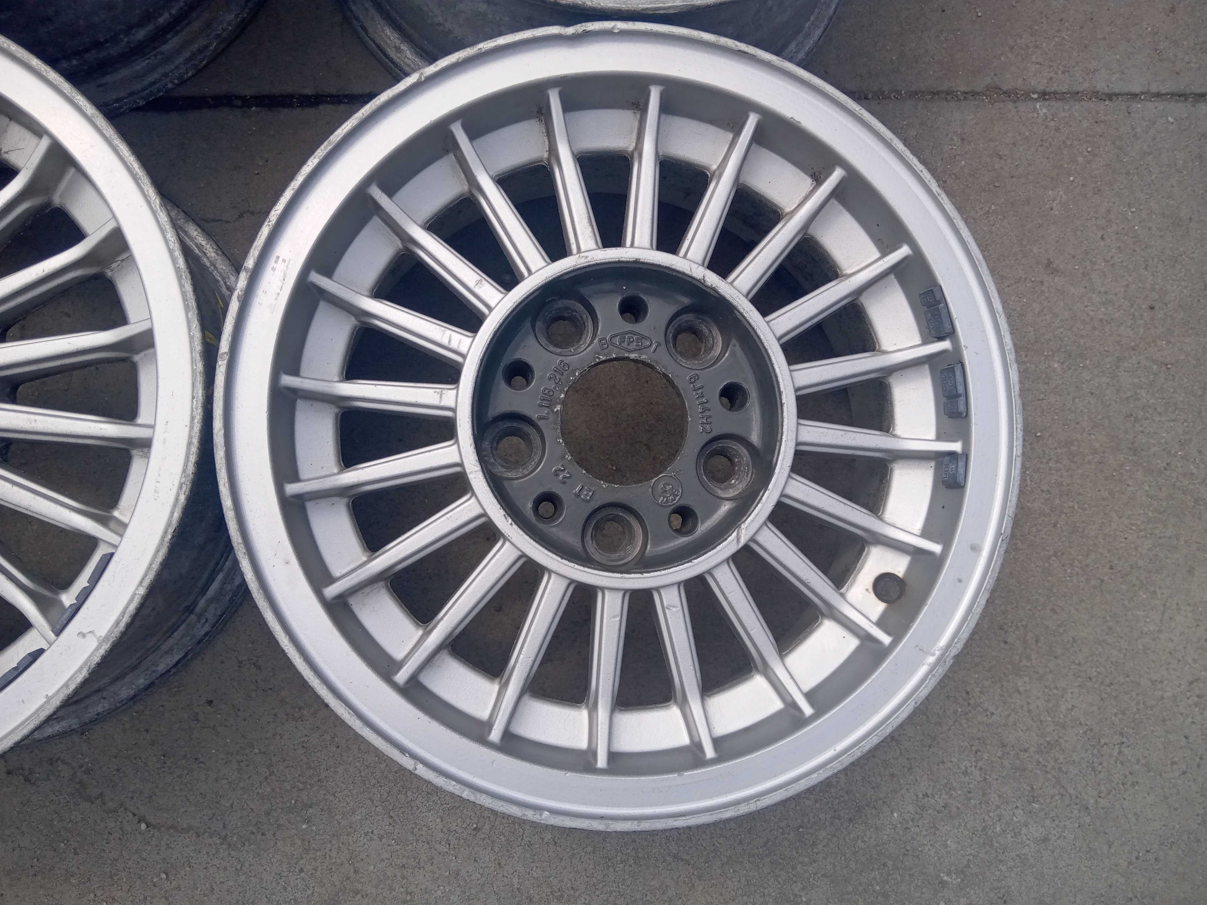 Felgi Wzór Alpina 6jx14 ET22 BMW E3 E9 E12 E23 E24 E28 5x120 Komplet