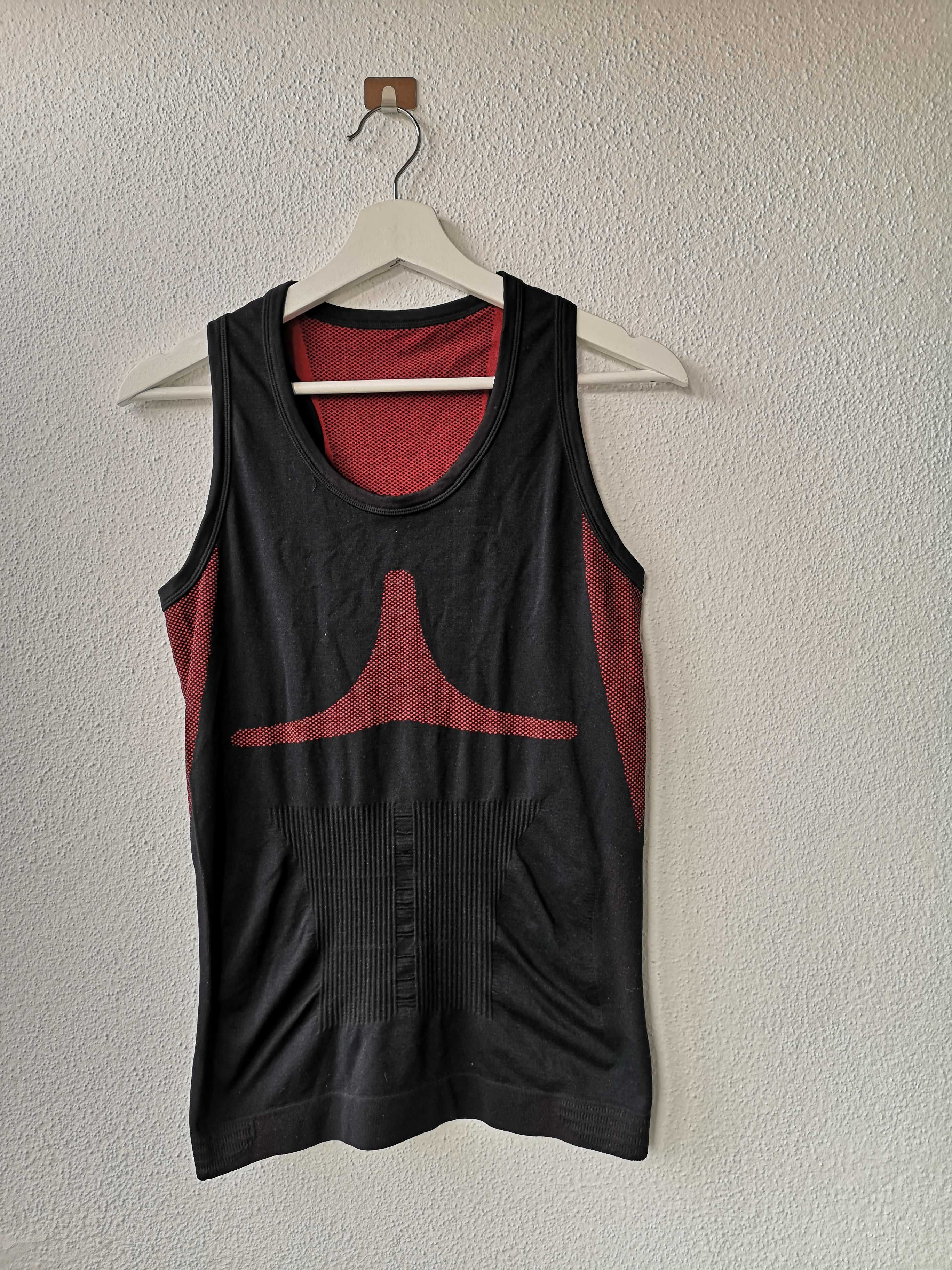 Camisola de ciclismo com manga cava justa, tamanho L