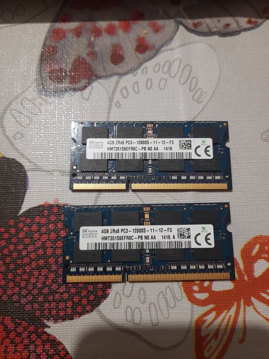 DDR3 4GB / DDR4 8GB ОЗУ ноутбук