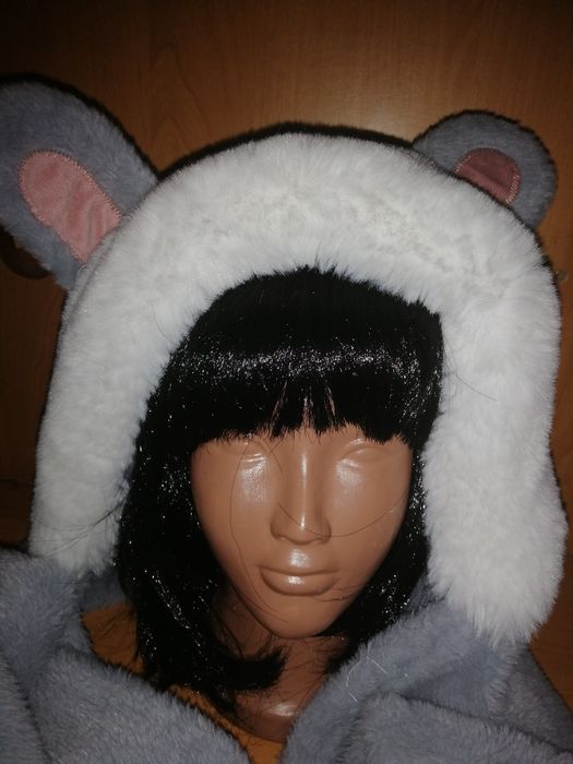 Шапка, шарф перчатки 3 в 1. Зимняя  шапка капор.