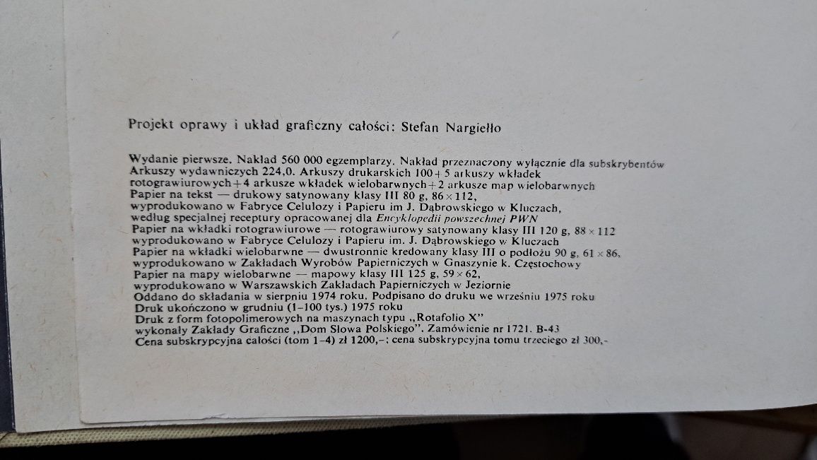 Encyklopedia PWN 1975 4 tomy
