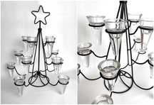 Świecznik,choinka, boże narodzenie, święta, tealight