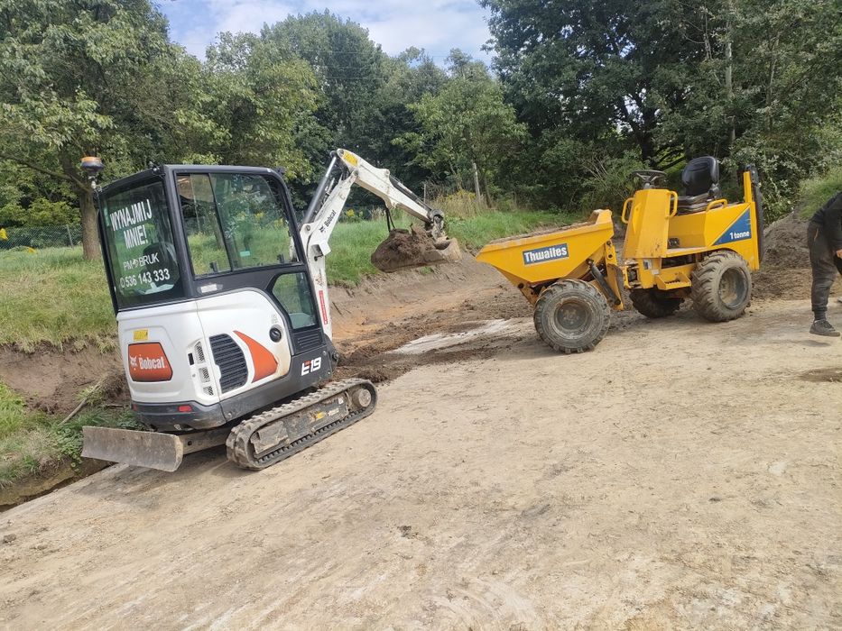 *wynajem*uslugi*minikoparka*miniladowarka*wozidlo*rębak*Zagęszczarki*