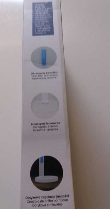 Lampka biurkowa z kalendarzem i ładowarką indukcyjną Lethe
