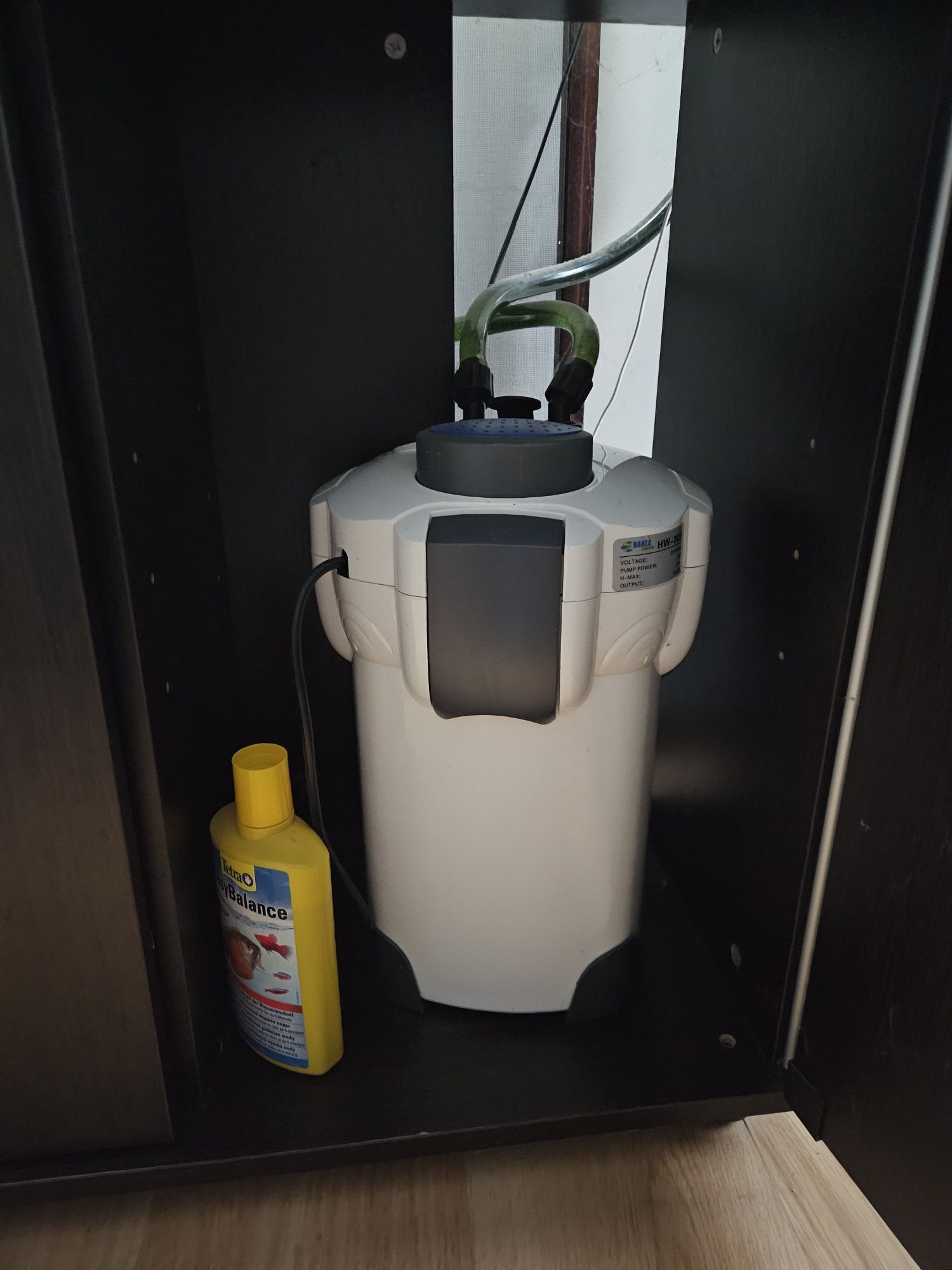 Akwarium 200l z szafką, filtr, oświetlenie + pyszczaki