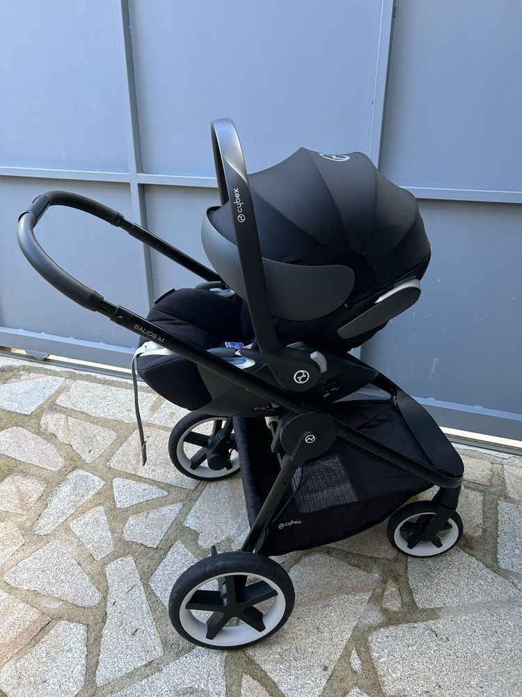 Carrinho de bebé cybex balios m + babycoque cloud z + adaptadores