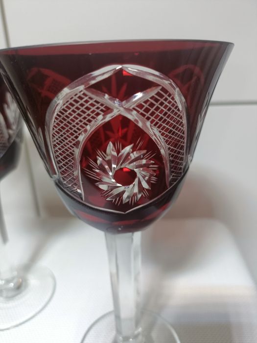Kieliszki kryształowe z PRL
