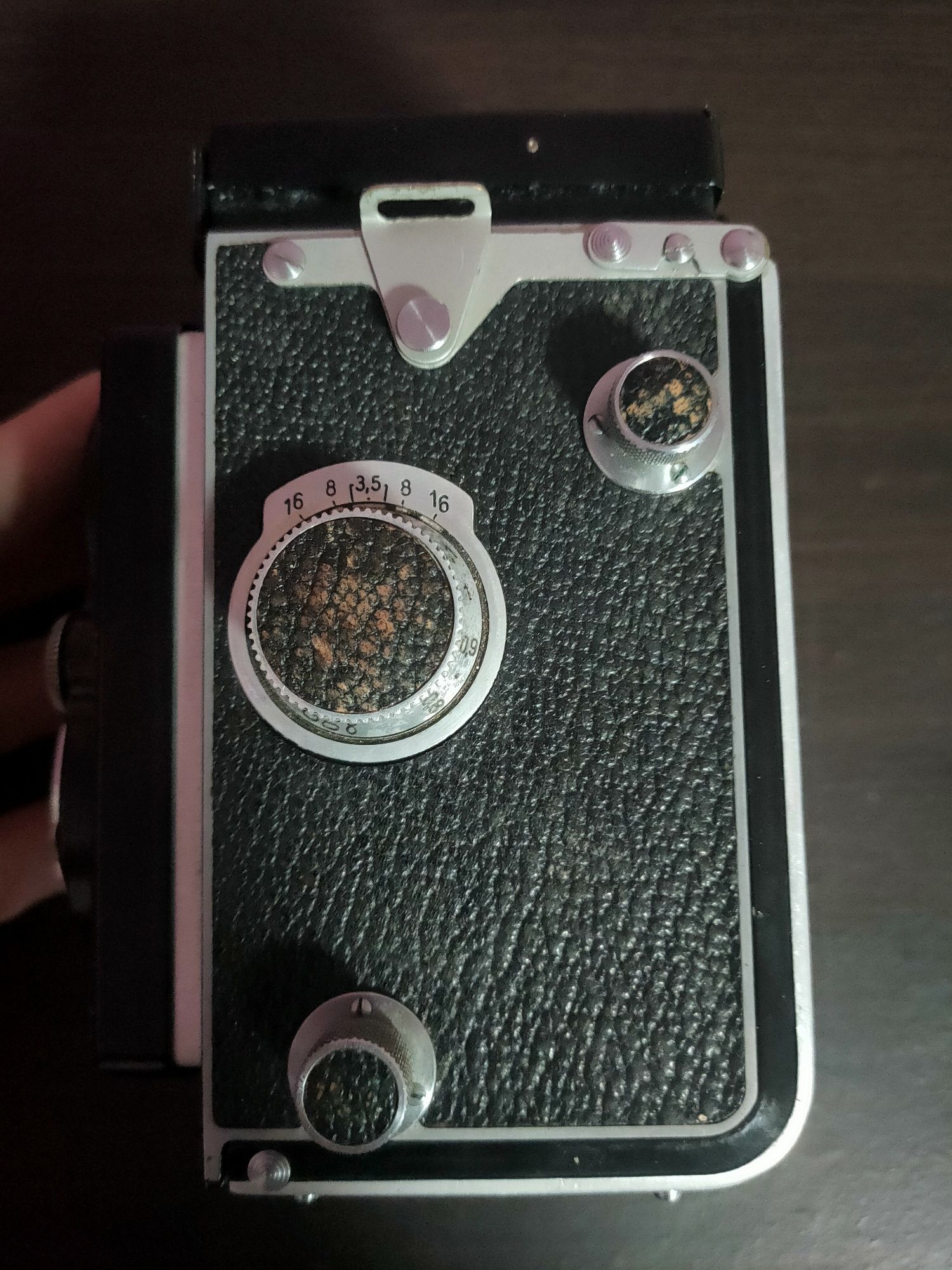 Aparat Rolleiflex z oryginalnym etui