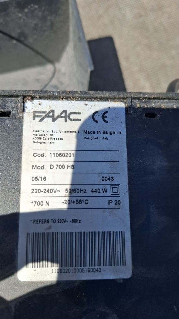 napęd do bramy faac