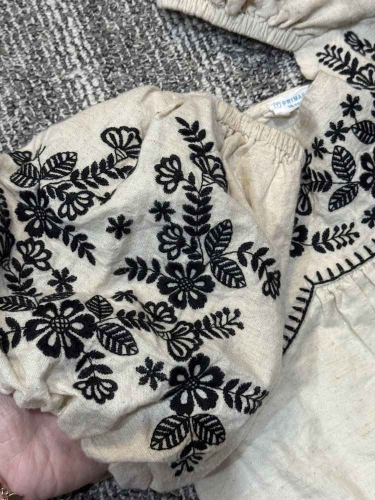 Сукня вишиванка з льону на дівчинку 146см зросту 10-11років zara