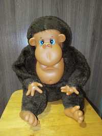 Обезьяна горилла игрушка мягкая с резиновыми вставками
