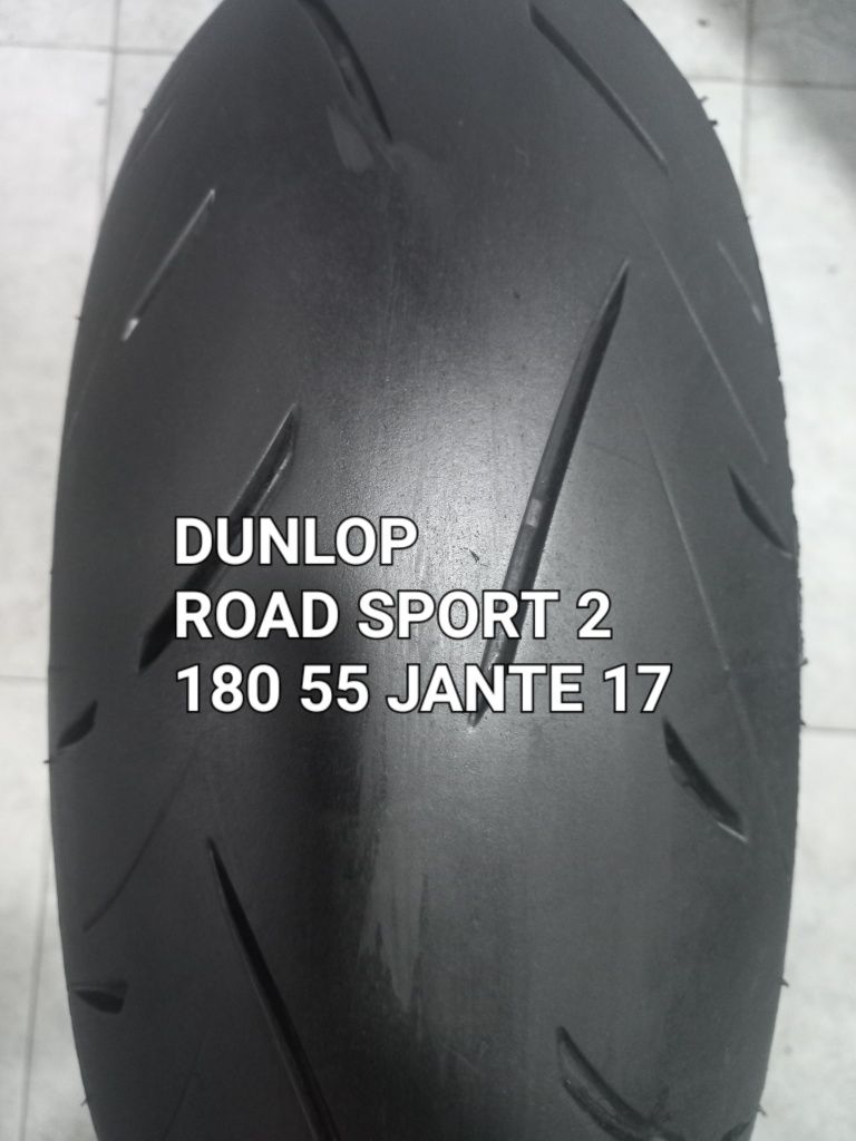 Pneu usado mota 180/55/17 dunlop road smart 2