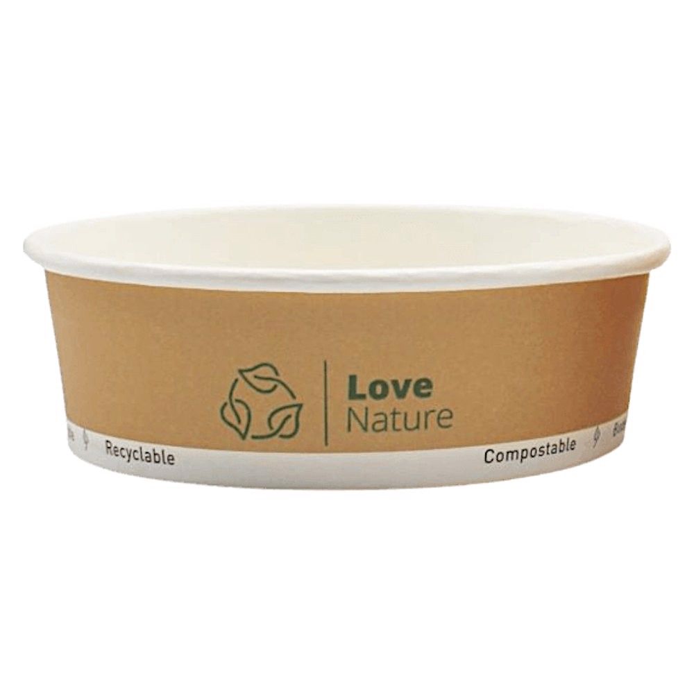 miska papierowa 500ml plastic free kraft 50 szt ^