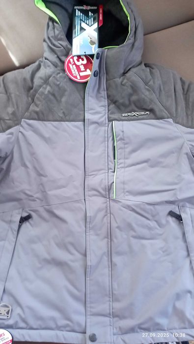 Куртка зимова 3 в 1 дуже тепла на хлопця 8-12 років довжина 64 см