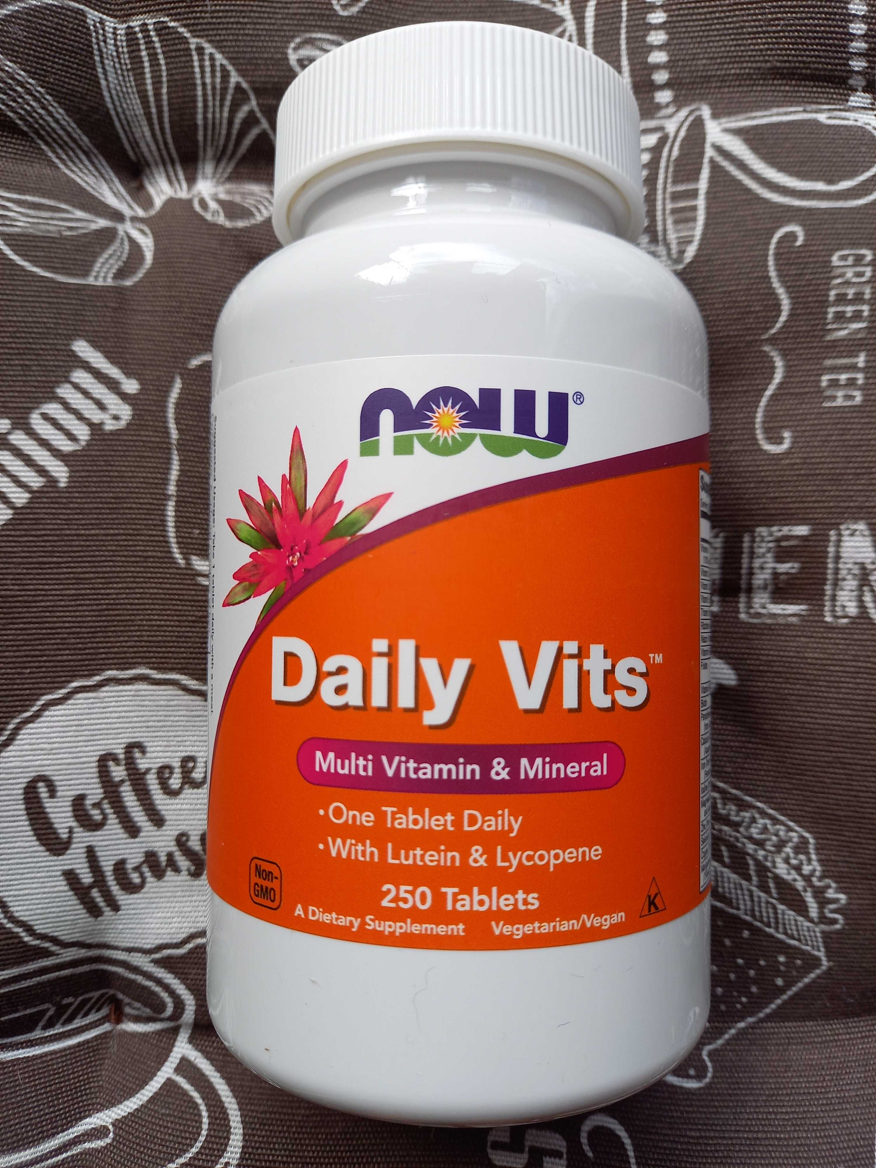 Мультивитамины Daily Vits, NOW Foods, Вітаміни 30 100 120 250