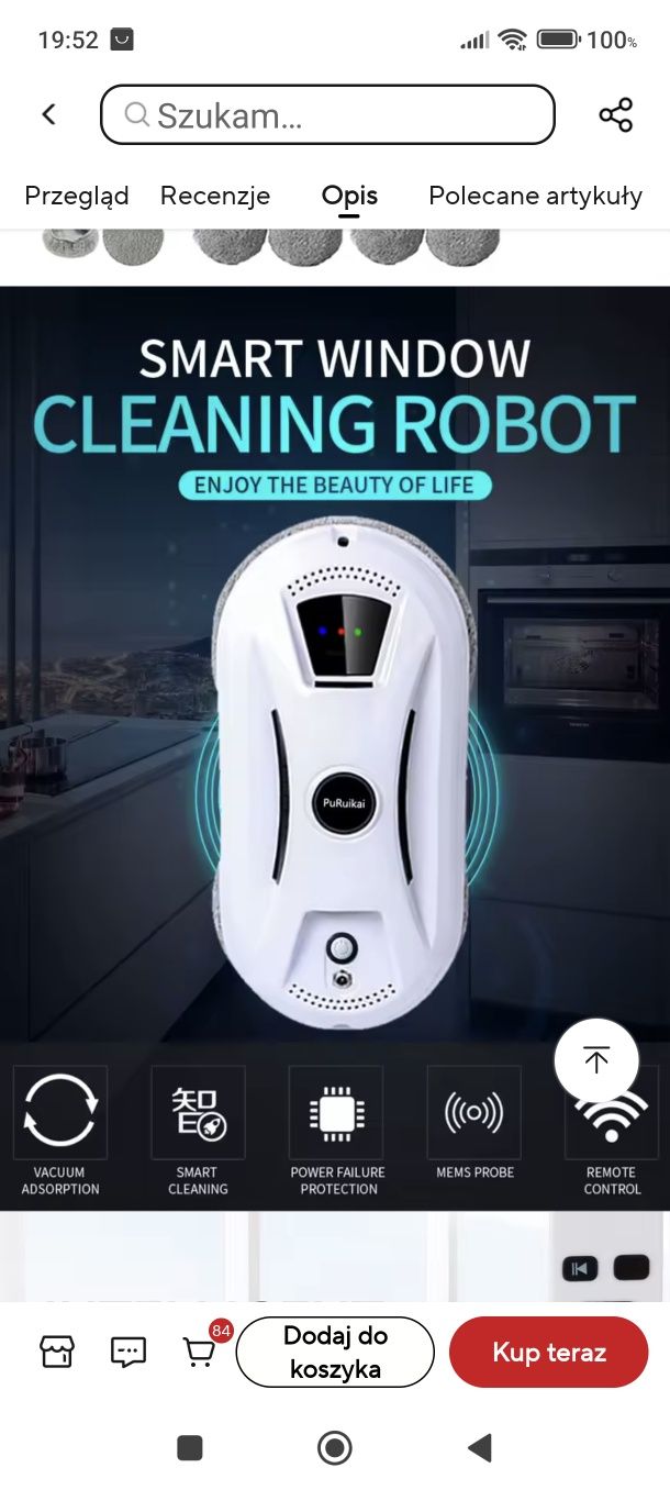 Robot do mycia okien