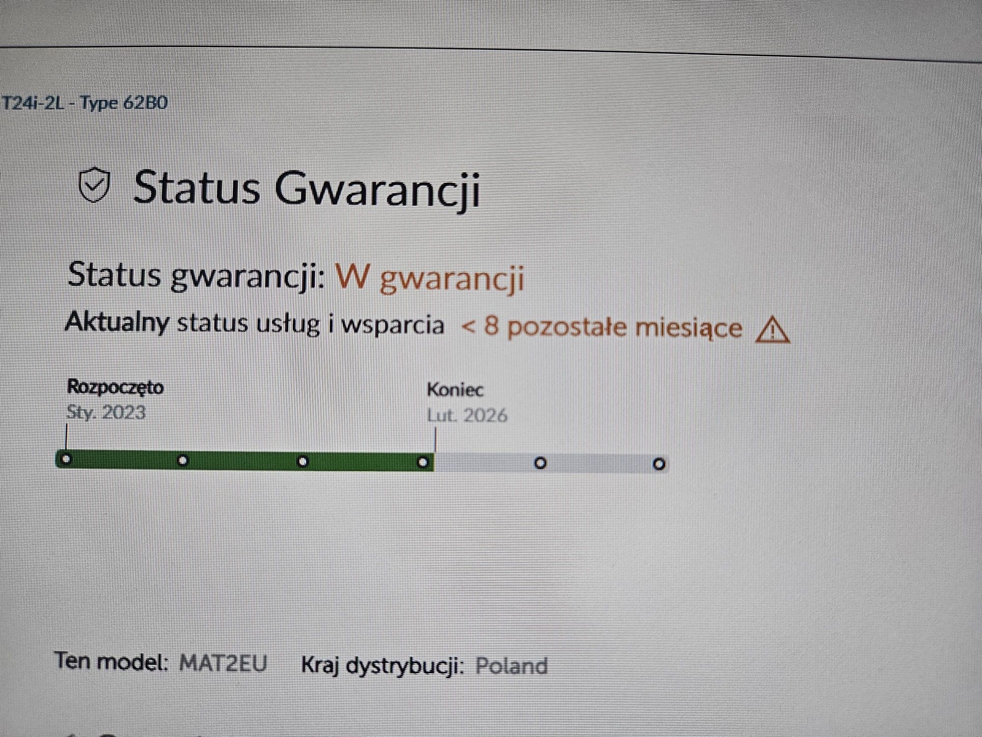 Monitor Lenovo ThinkVision T24i-2L gwarancja