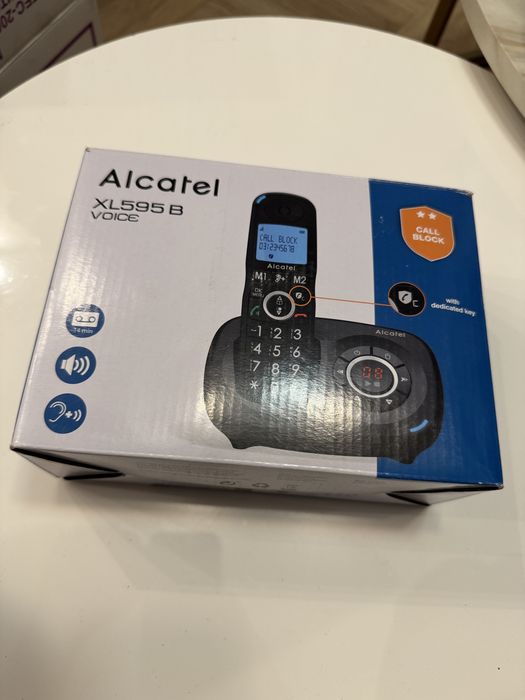 Telefon Alcatel XL595 B stacjonarny bezprzewodowy