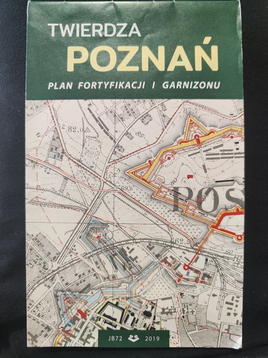 Mapa Twierdza Poznań. Plan fortyfikacji i garnizonu