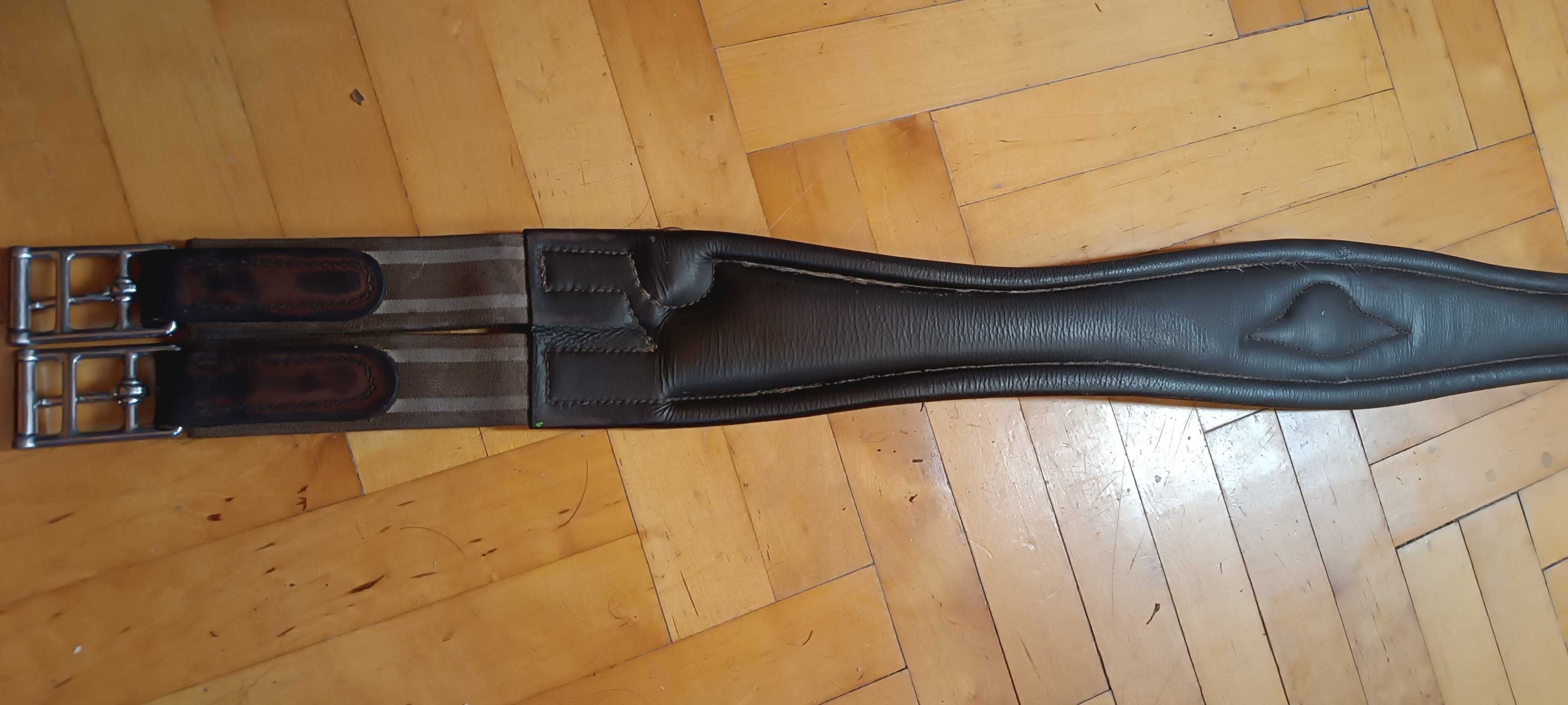 Popręg anatomiczny skórzany Kentaur 120 cm brązowy