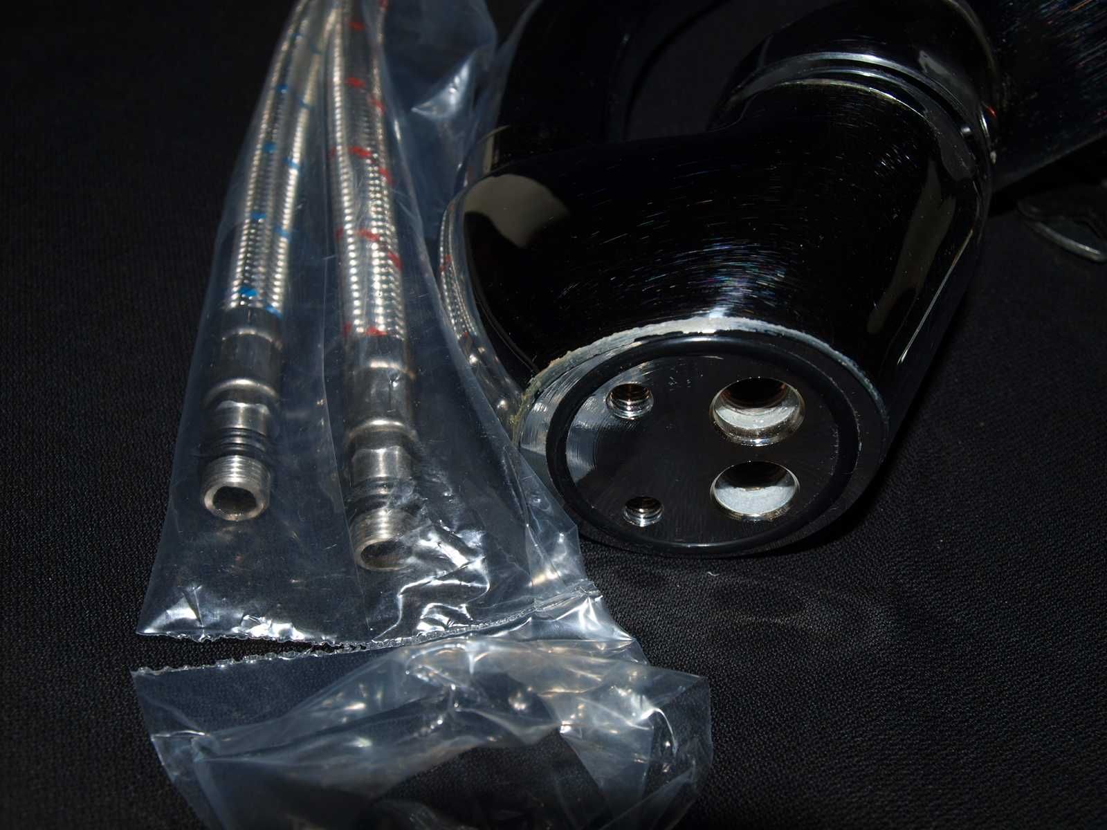 bateria do zlewozmywaka używana + 2 wężyki  40 cm nowe