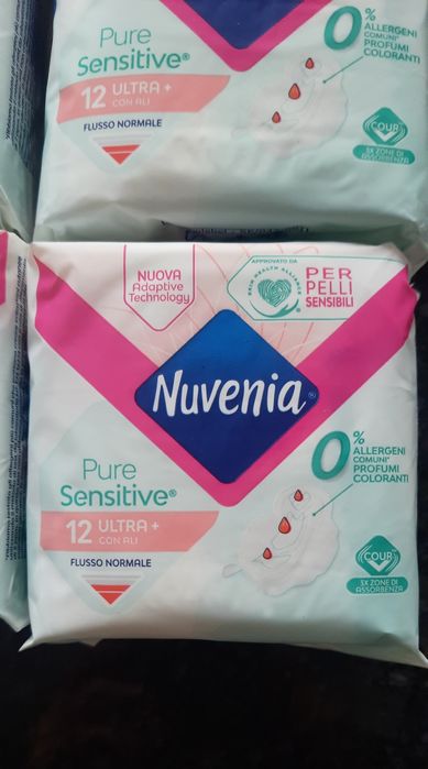 Nuvenia Pure Sensitive podpaski 72 sztuki