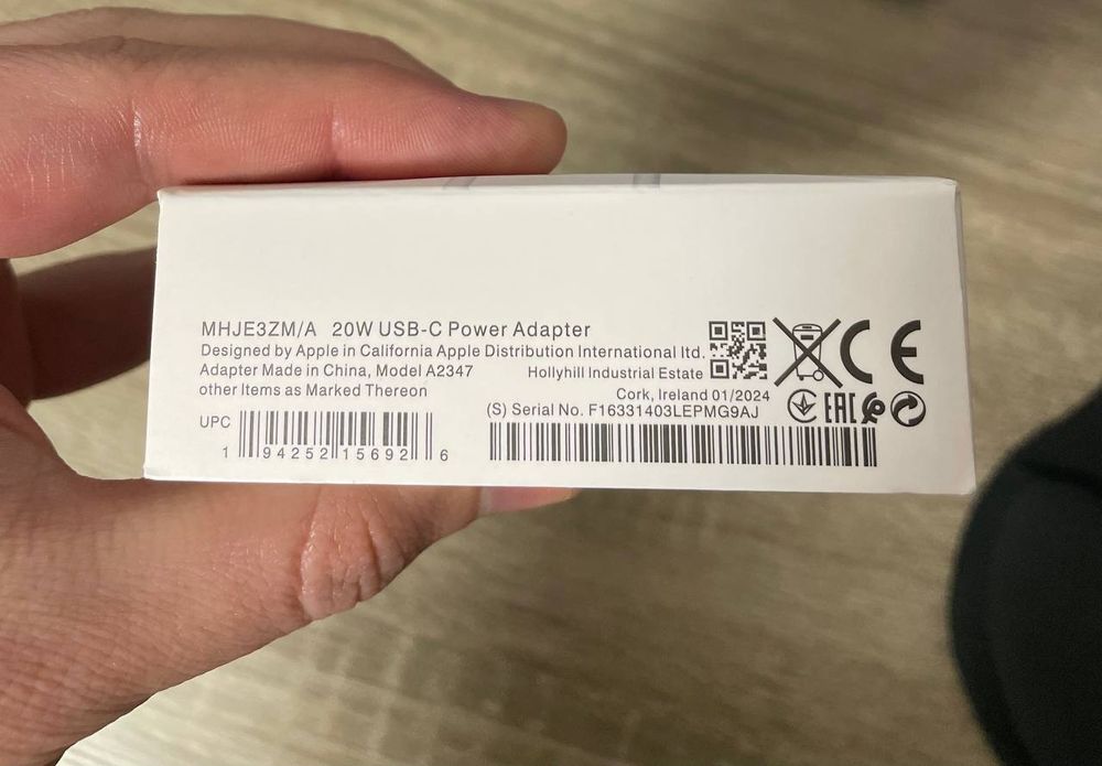 Комплект оригинал 20w быстрая зарядка айфон кабель и блок iphone