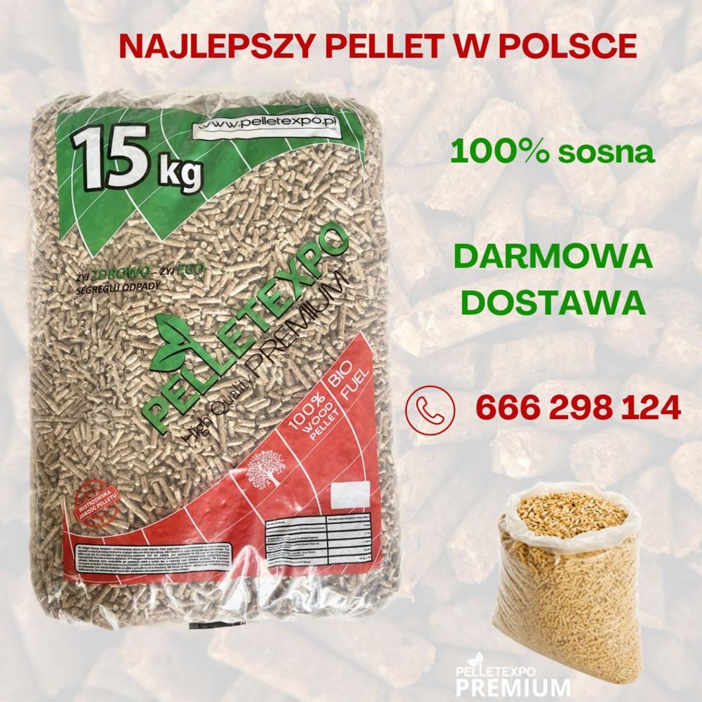 Pellet drzewny Barlinek, Pelletexpo. Dostawa gratis! Najwyższa jakość.