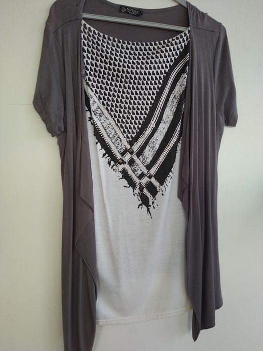 Casaco e bLusa 2 em 1 com brilho - Tamanho XXL