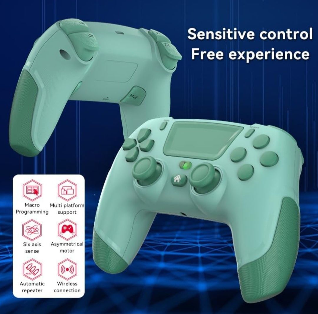RALAN Green Kontroler bezprzewodowy do Playstation 4/Pro/Slim/PS4