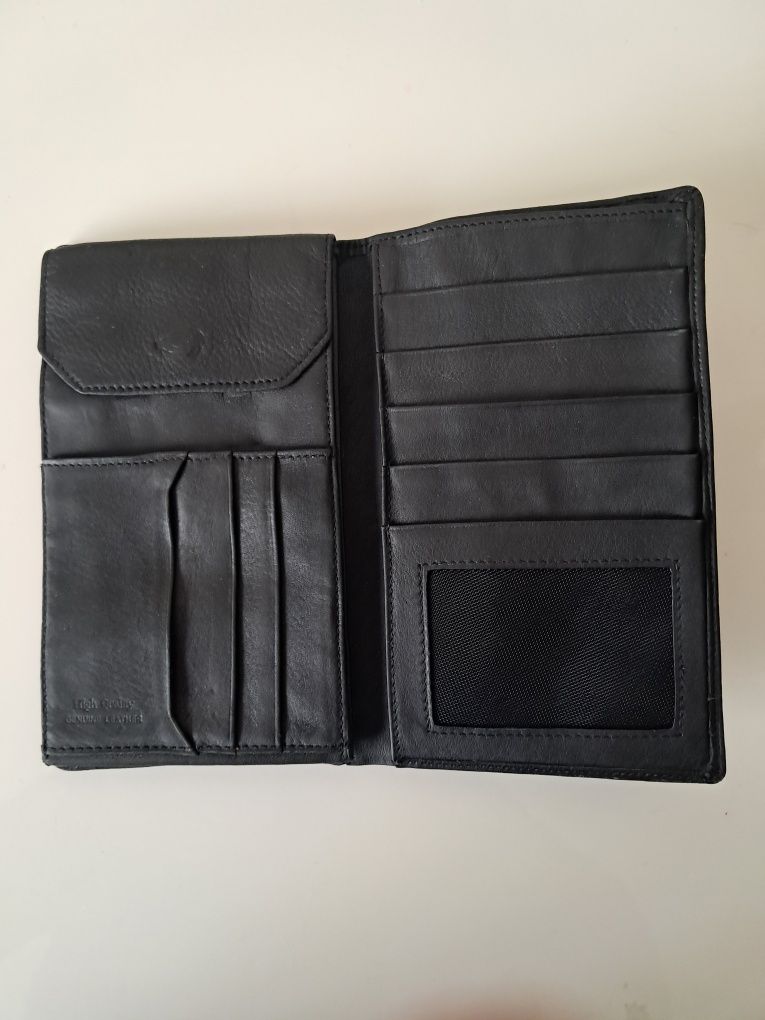 Carteira em pele, para cartões notas e cheques, Camel Active