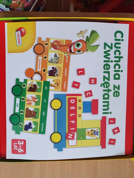Ciuchcia ze zwierzętami, 6 zabaw dydaktycznych 3-6 lat