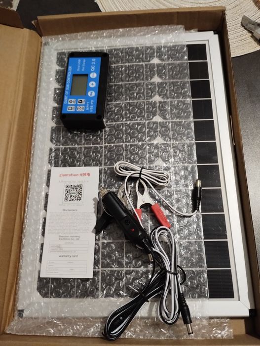 Bateria słoneczna panel słoneczny 20 watt ,, 12v , szybkie ładowanie q