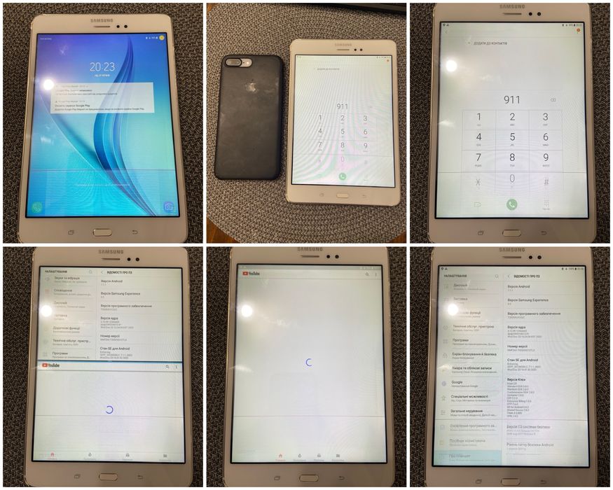 Samsung Tab A LTE SM-T355 16gb White смартфон з великим екраном