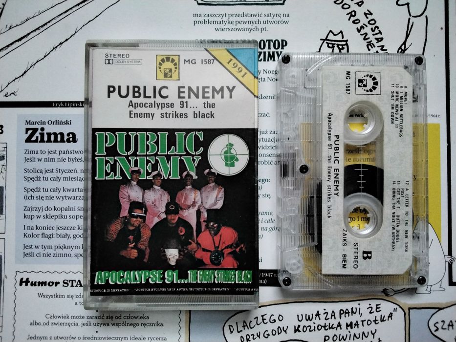 Public Enemy Apocalypse 91 kaseta rare hip hop rap