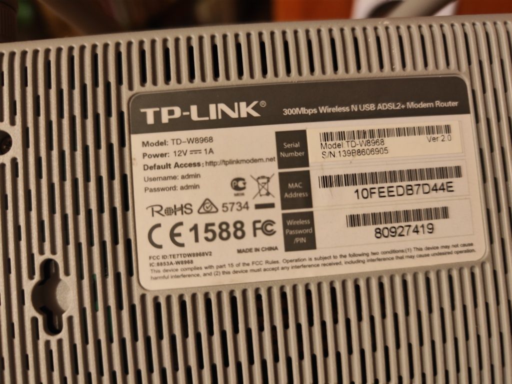 Ruter internetu Modem line ZTE