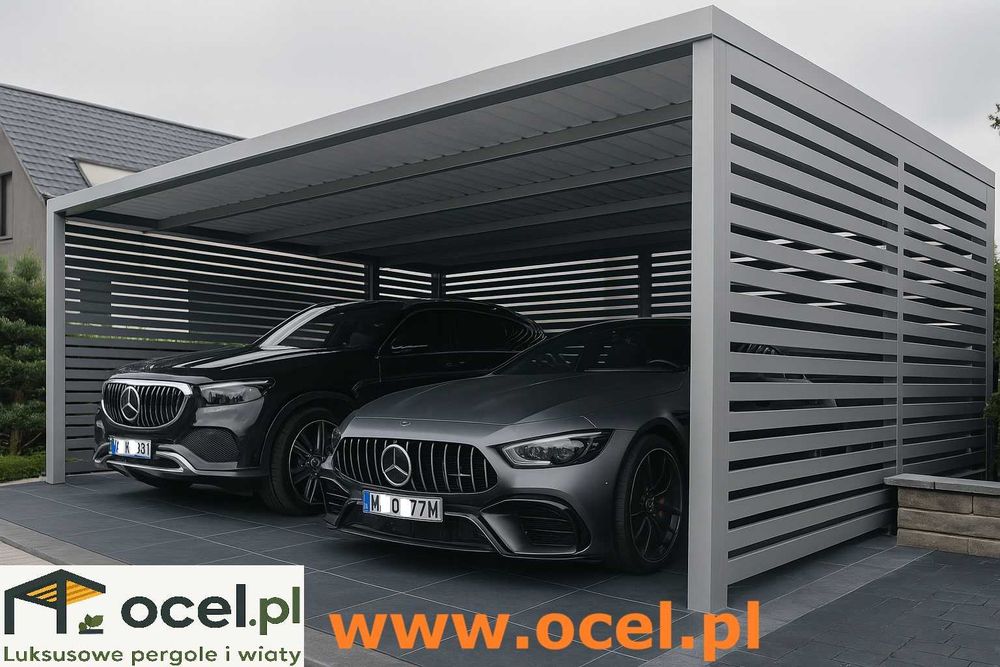 Carport – ochroniarz Twojego auta 24/7, bez przerw na kawę od Ocel.pl
