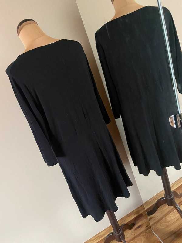 46 48 xxxl plus size +size simply be sukienka na zakladki basic midi