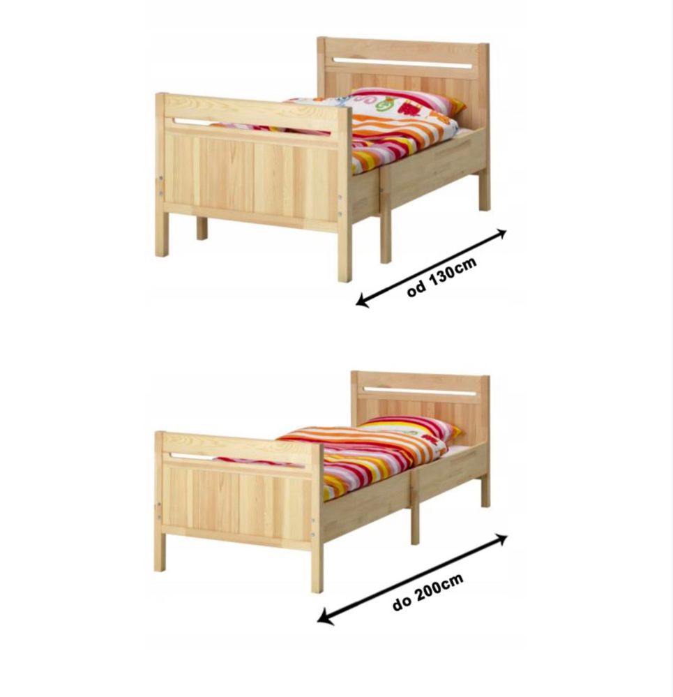 Trofast IKEA regulowane łóżko dziecięce + materac