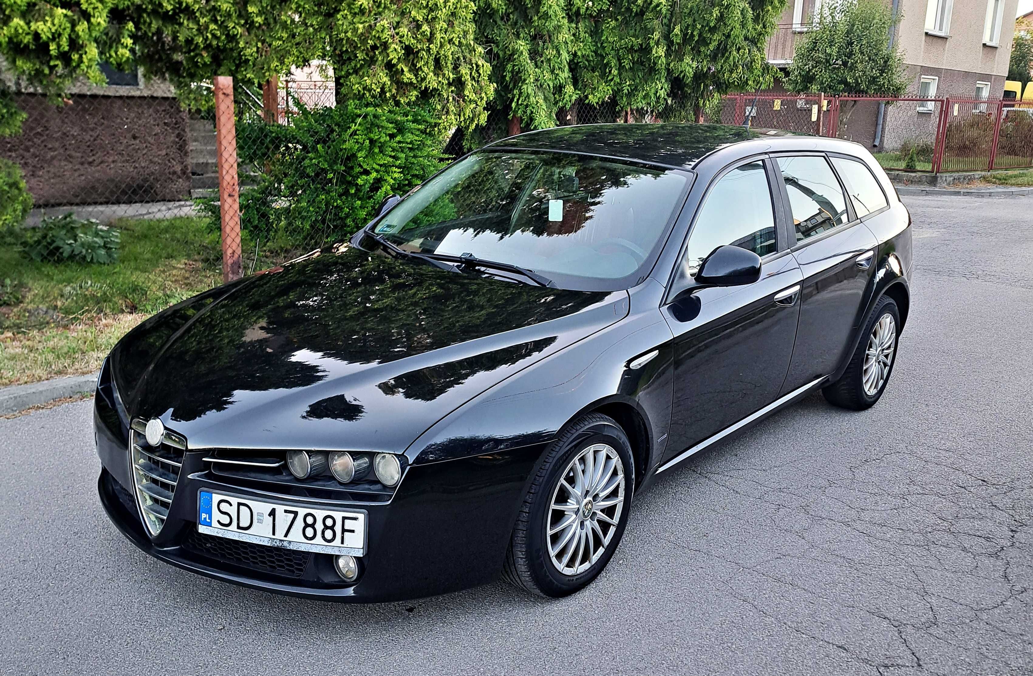 Alfa Romeo 159 1.9 JTDM 120 km Klimatronic Tempomat Czerwona Skóra