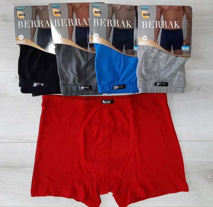 Труси чоловічі -боксери, однотонні розмір S, M, L, XL, 2XL, 3XL, Berra