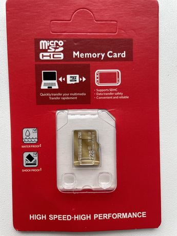 Карта памяти micro sd 128 GB Gold Shengjie