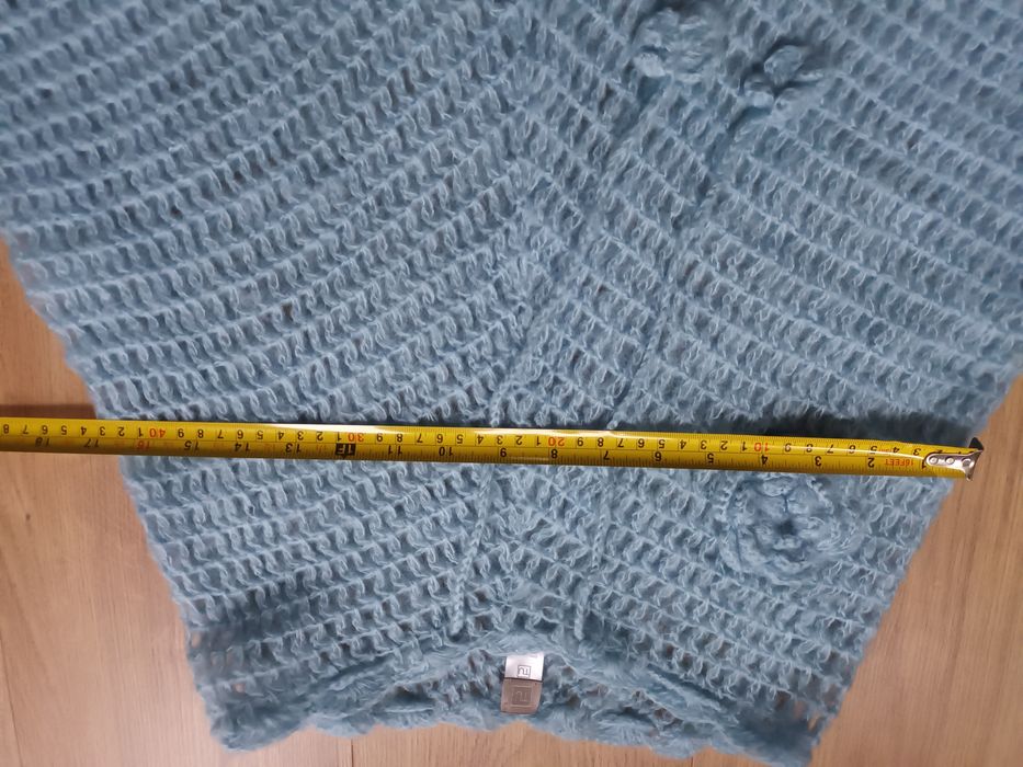 Ponczo dla dziewczynki błękit