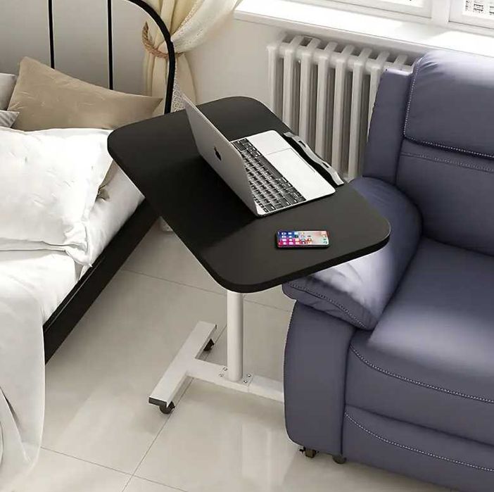 Стіл для ноутбука трансформерПоворот360° металлКорпус Коліщата 60х40см