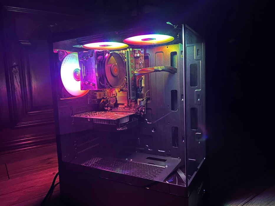 Komputer Gaming i5 GTX 16GB RAM SSD | Obudowa Akwarium | Win 10/11 Pro