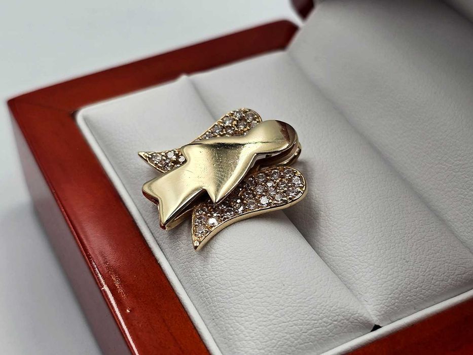 Złota zawieszka ANIOŁ ANIOŁEK duży przywieszka 585 |Plus Lombard