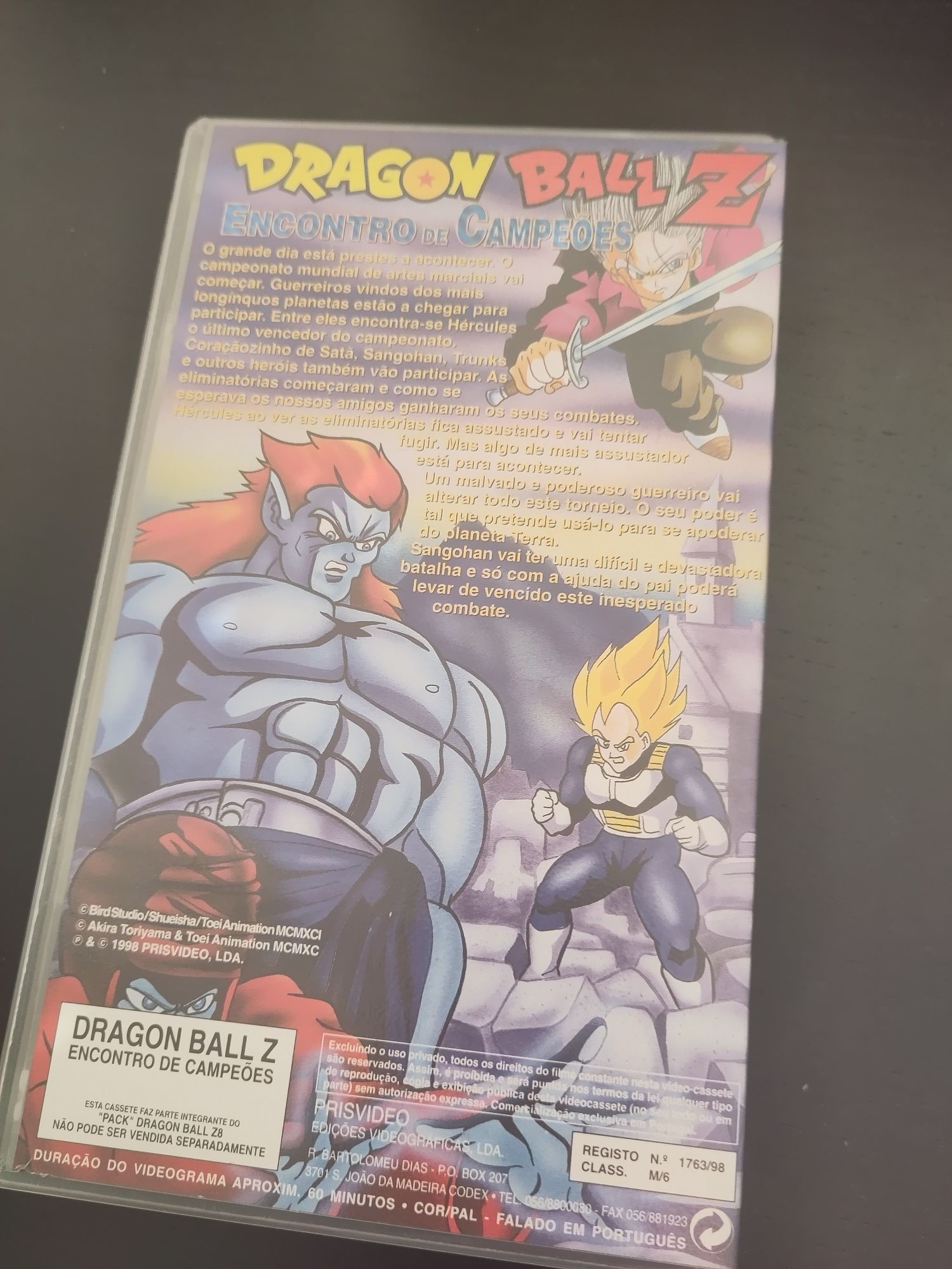 Filme VHS Dragon Ball Z - Encontro de Campeões