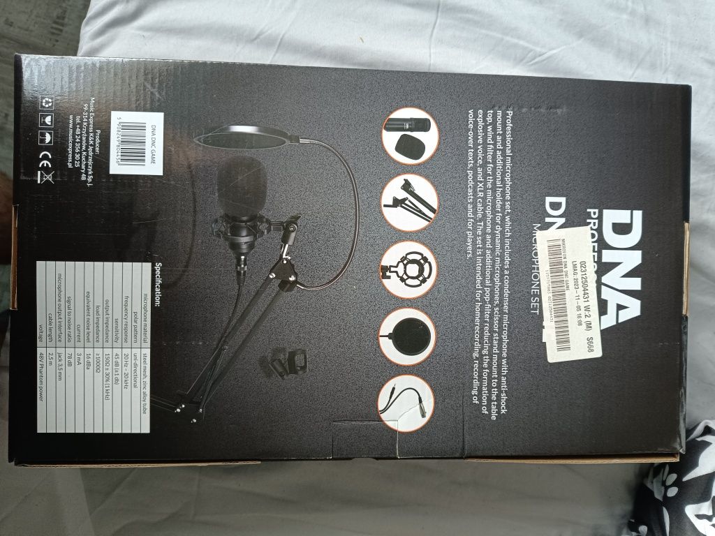 Mikrofon studyjny DNA Game Microphone Set